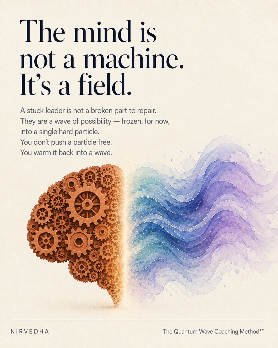 Slide: the mind is not a machine, it is a field.